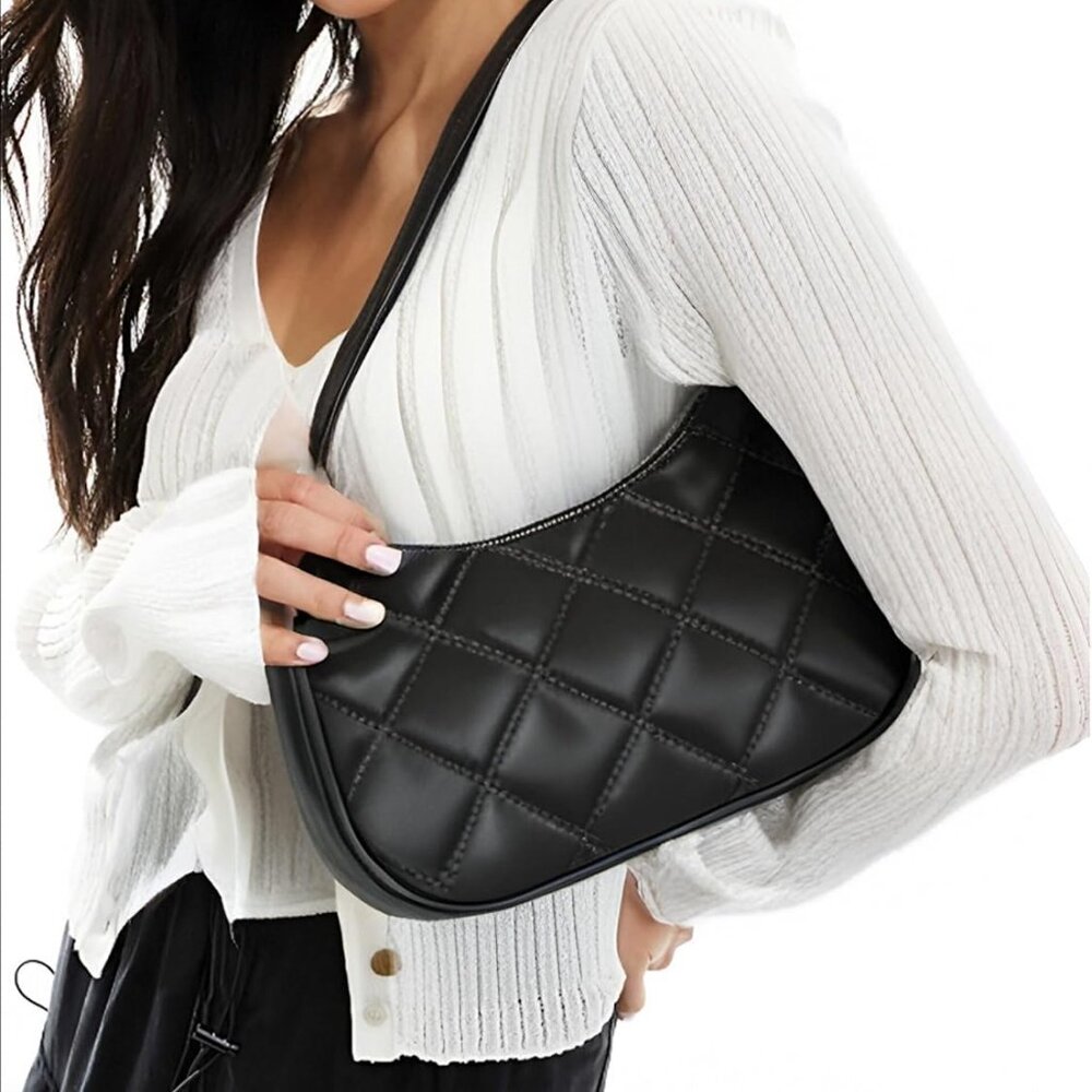 Shoulder Bags for Women, Cute Hobo Tote Handbag Mini Clutch Purse with Zipper Cl - Picture 4 of 4